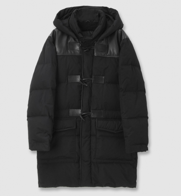 ZARA ダウンジャケット 黒 ボア襟 - メルカリ
