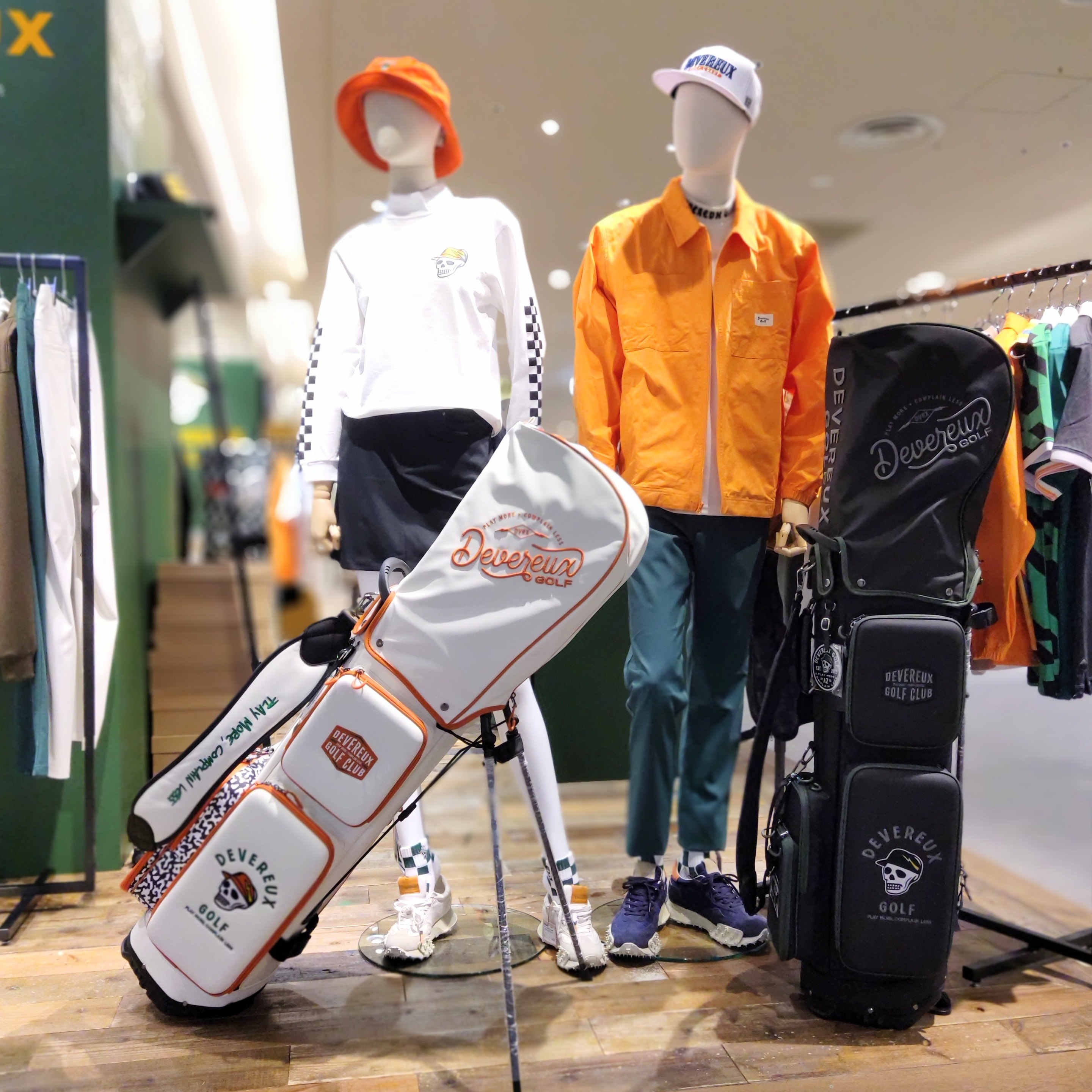 DEVERUX GOLF Lサイズ モックネック new back9 ホワイト（DEVEREUX GOLF】収納力のあるポケットが魅力のキャディバッグ  | M BASE | 大丸神戸店公式 SHOP BLOG）