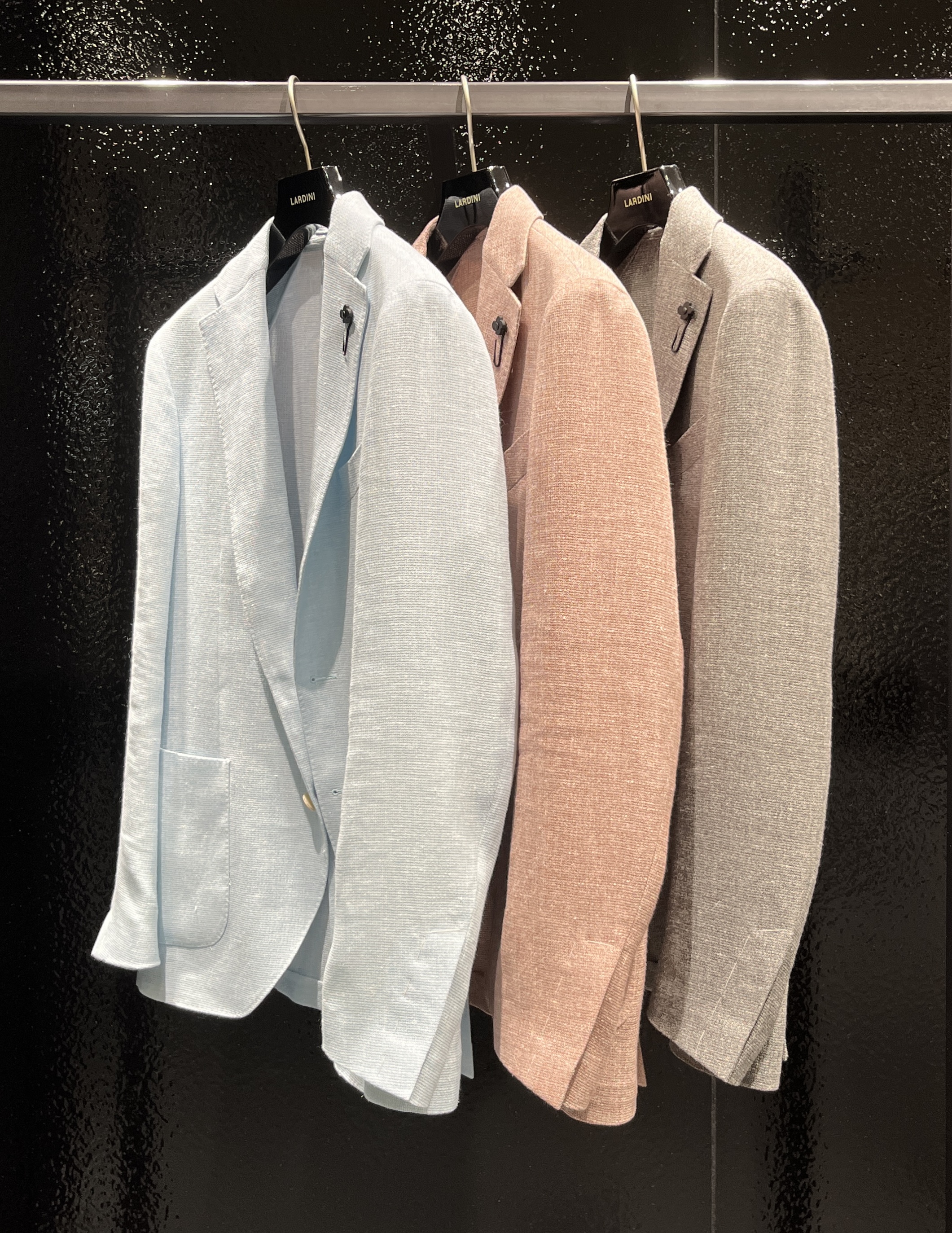 LARDINI》リネンウールバスケットクロスジャケット LARDINI》リネンウールバスケットクロスジャケット